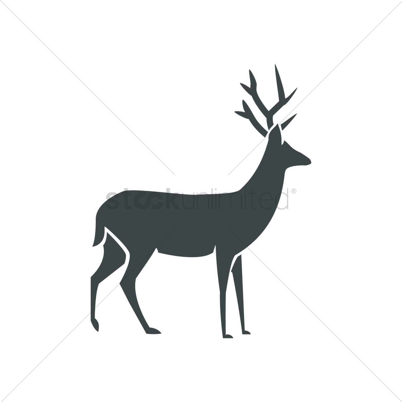 Stag Vector Image 1300x1300 Stag Vector Image