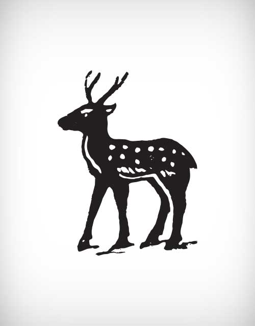 Deer Vector 500x639 Deer Vector
