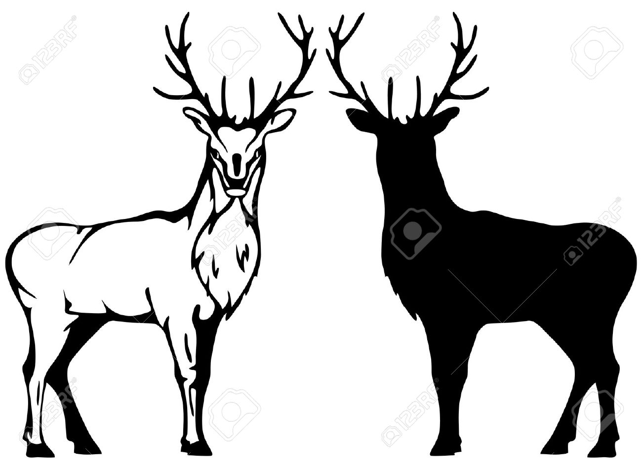 Collection Of 'deer Vector Silhouette' Download More Than 1300x953 Collection Of 'deer Vector Silhouette' Download More Than