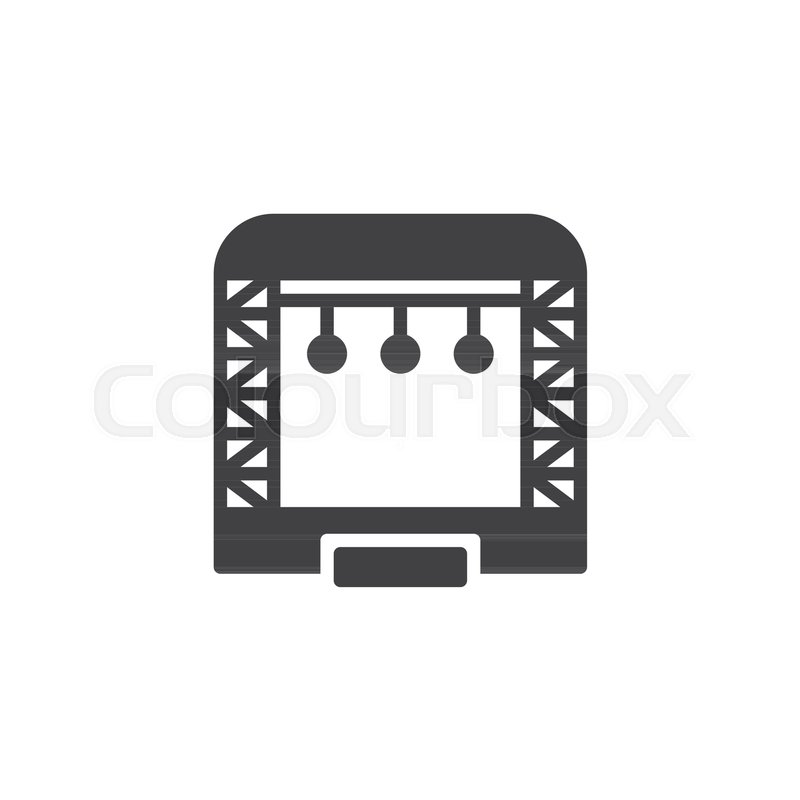800x800 Outdoor Concert Stage Vector Icon Stock Vector Colourbox