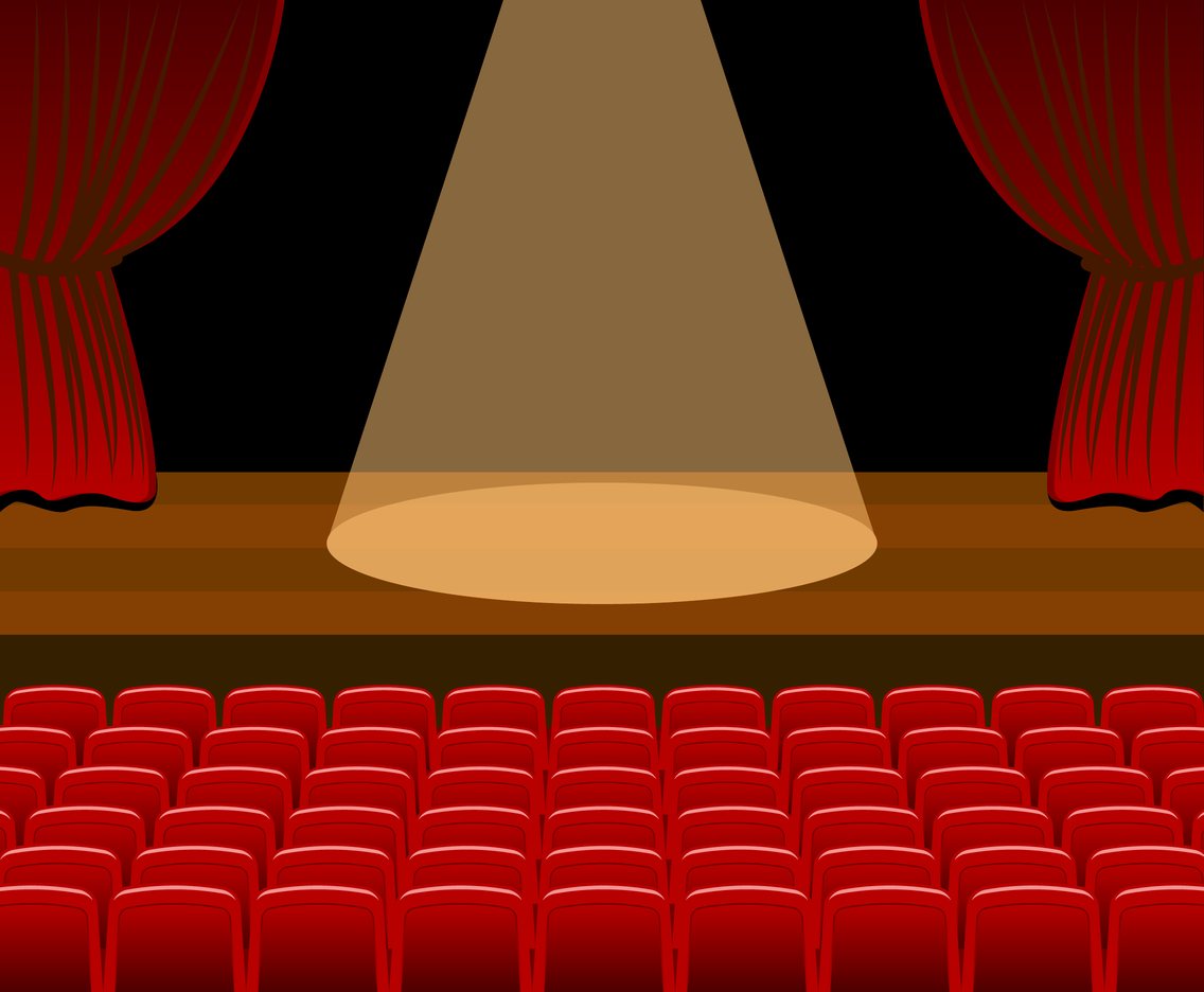 1136x936 Theatre Stage Vector Vector Art Graphics