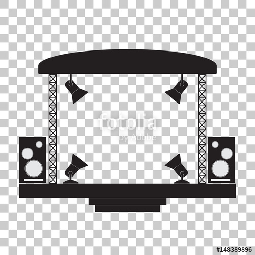 500x500 Concert Stage And Musical Equipment Stock Image And Royalty Free