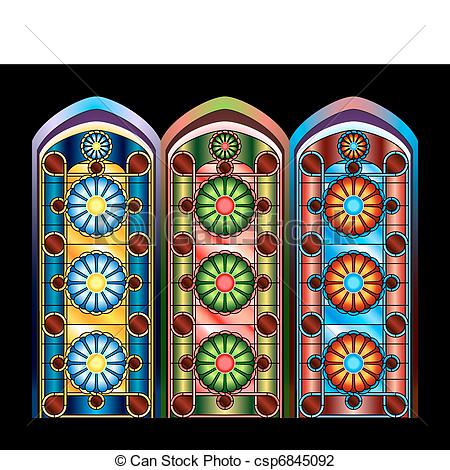 450x470 Free Stained Glass Clipart