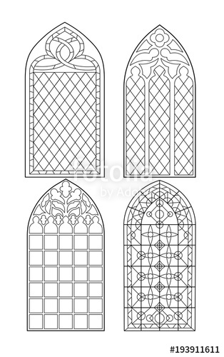 314x500 Gothic Windows Vintage Frames Church Stained Glass Windows