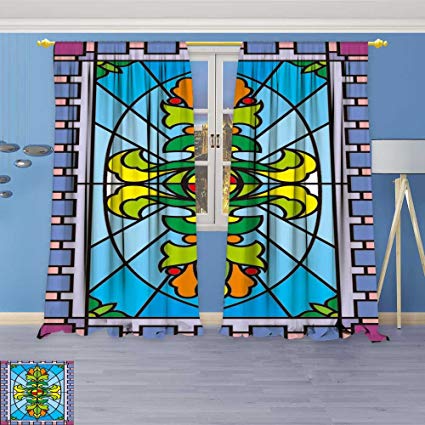 425x425 Socomimi Linen Blend Curtains Vector Of Patterned