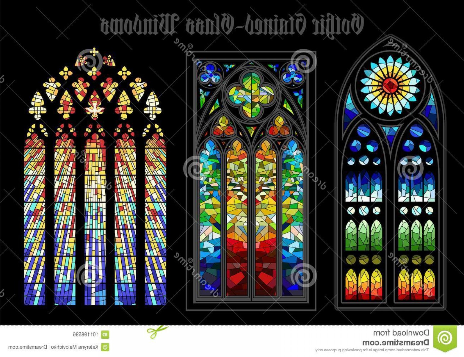 1560x1200 Vector Gothic Church Window Studiogrfx
