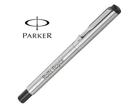 485x375 Promotional Parker Vector Stainless Steel Rollerball Pen Printed