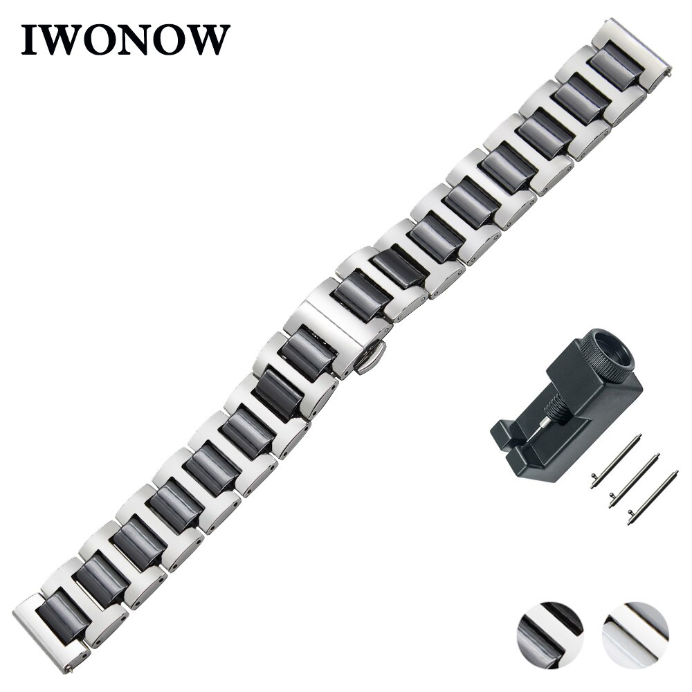 1000x1000 Ceramic + Stainless Steel Watch Band For Vector Luna