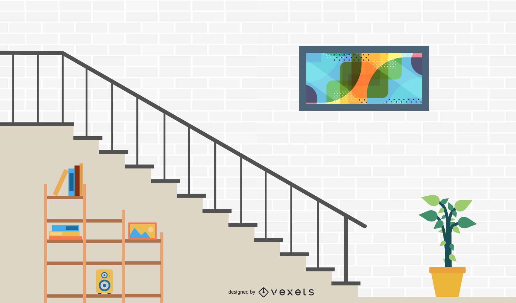 1700x1000 Stairs Vector
