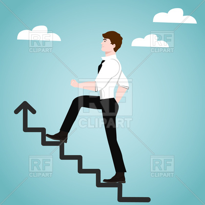 400x400 Businessman On Stairs