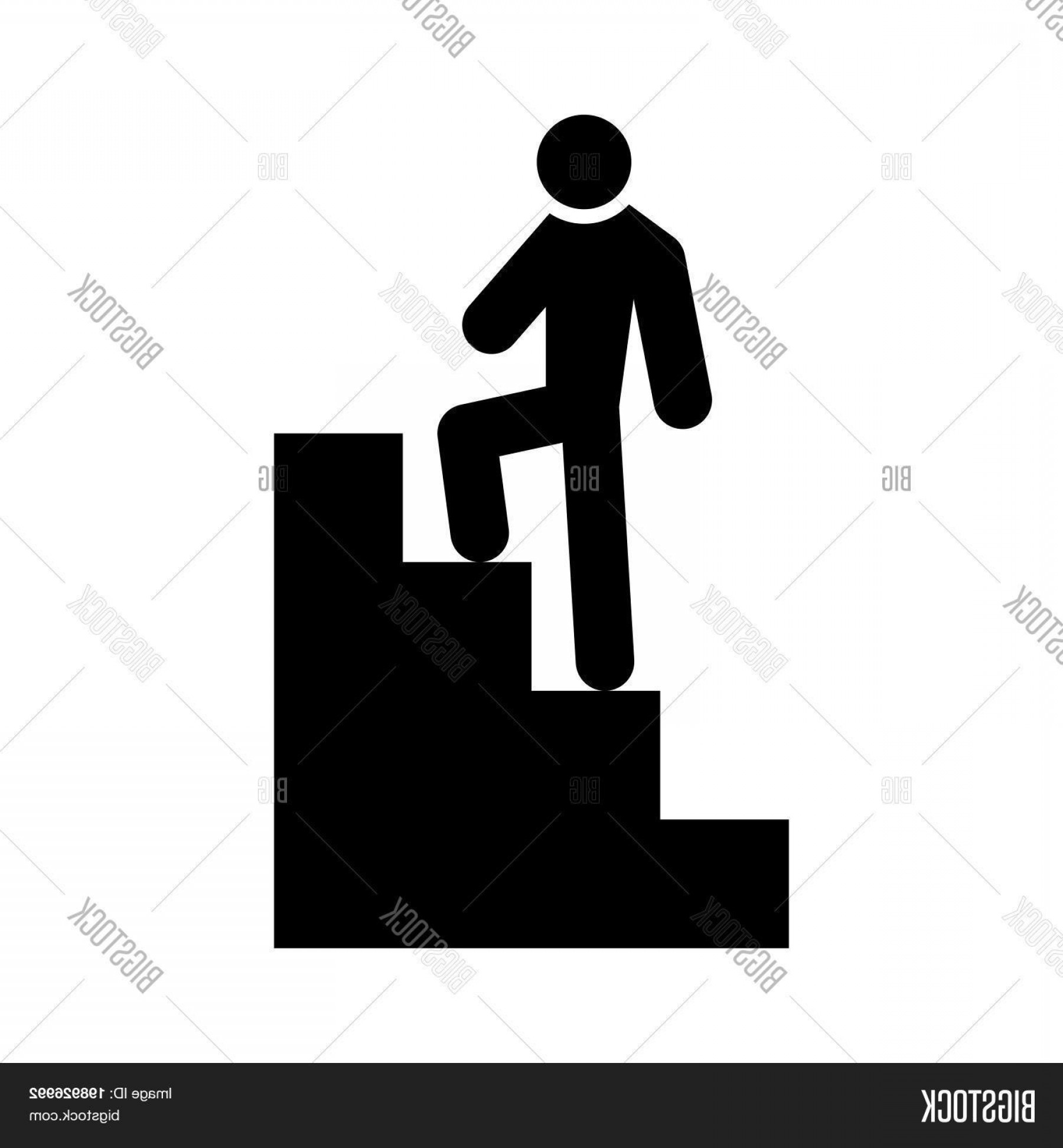 1800x1944 Person Climbing Stairs Vector Studiogrfx