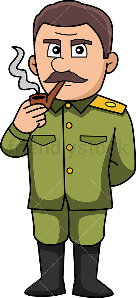 456x1000 Joseph Stalin Cartoon Clipart Vector