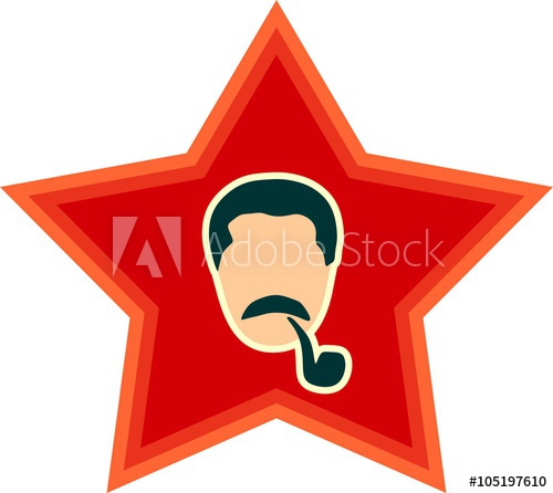 500x446 Vector Portrait Of Joseph Stalin