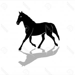 300x300 Silhouette Of A Stallion Vector Catchsplace