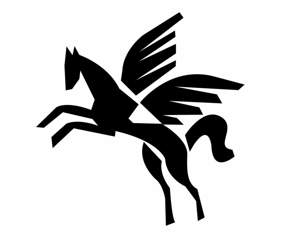 920x780 Vector Illustration Of Pegasus Winged Divine Stallion, Transparent