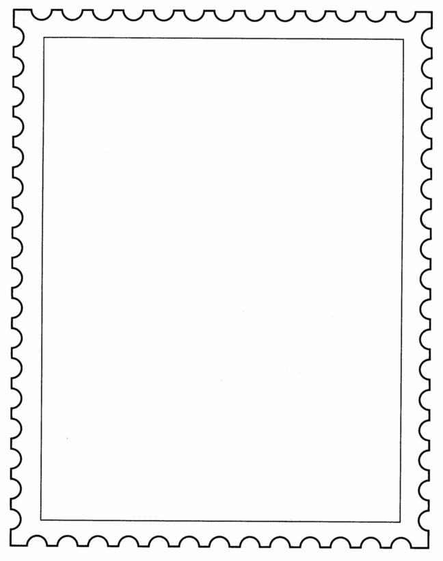 648x820 Postage Stamp Template School