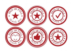 285x200 Paid Stamp Vector Free Vector Graphic Art Free Download