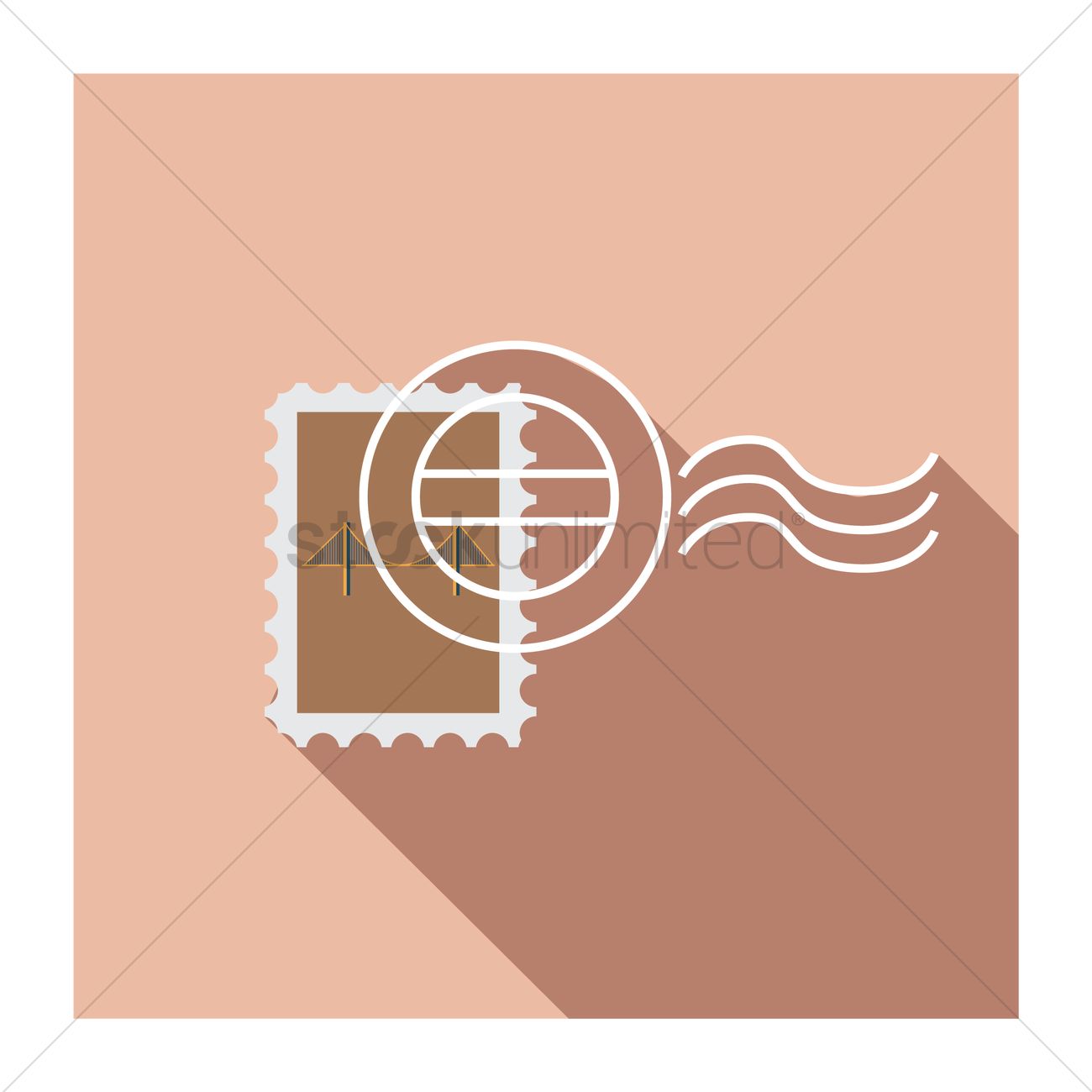 1300x1300 Chopped Stamp Vector Image