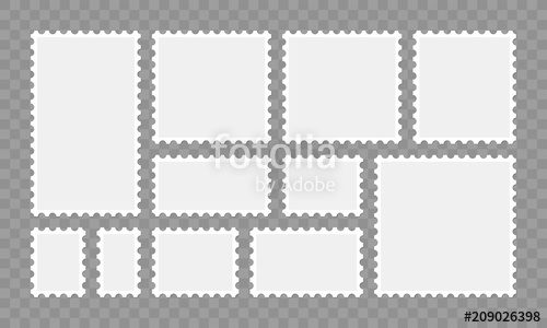 500x300 Postage Stamp Vector Post Or Postcards Stock Image And Royalty