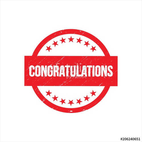 500x500 Congratulations Stamp Business Icon Logo Stock Image And Royalty