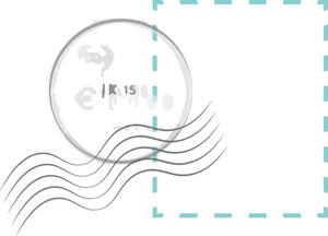 300x216 Postage Stamps Vector With Stamp Outline And Rubber Stamp Overlay