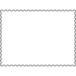 150x150 Vector Drawing Of Elephant On Postage Stamp