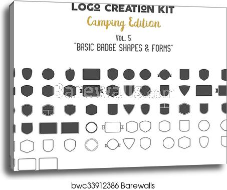 Logo Creation Kit Bundle Camping Edition Set Basic Badge Shapes 453x379 Logo Creation Kit Bundle Camping Edition Set Basic Badge Shapes