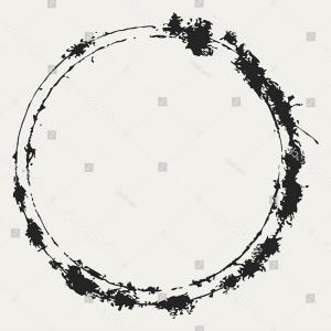 300x300 Photostock Vector Grunge Circle Post Stamp Mockups Set