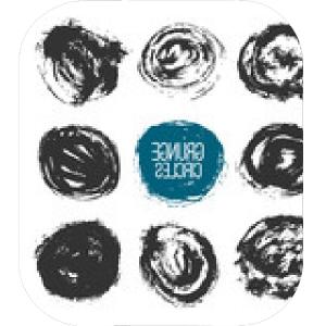 300x300 Watercolor Color Circle Texture Ink Round Stroke On White