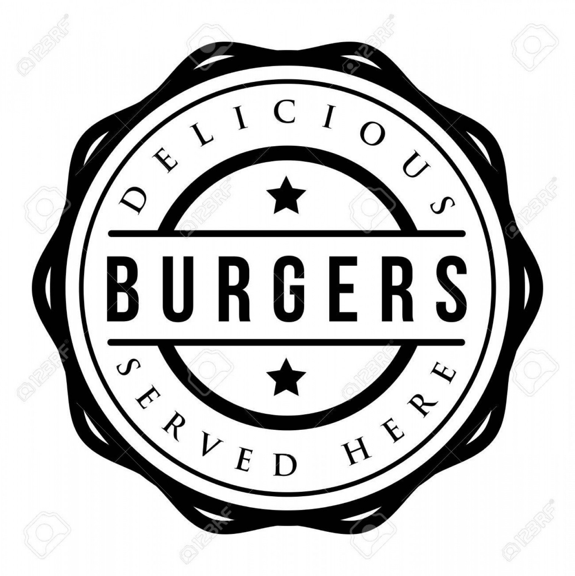1869x1872 Photostock Vector Burgers Vintage Stamp Vector Handandbeak