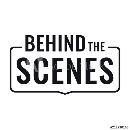 500x500 Behind The Scenes Badge, St Vector Illustration On White