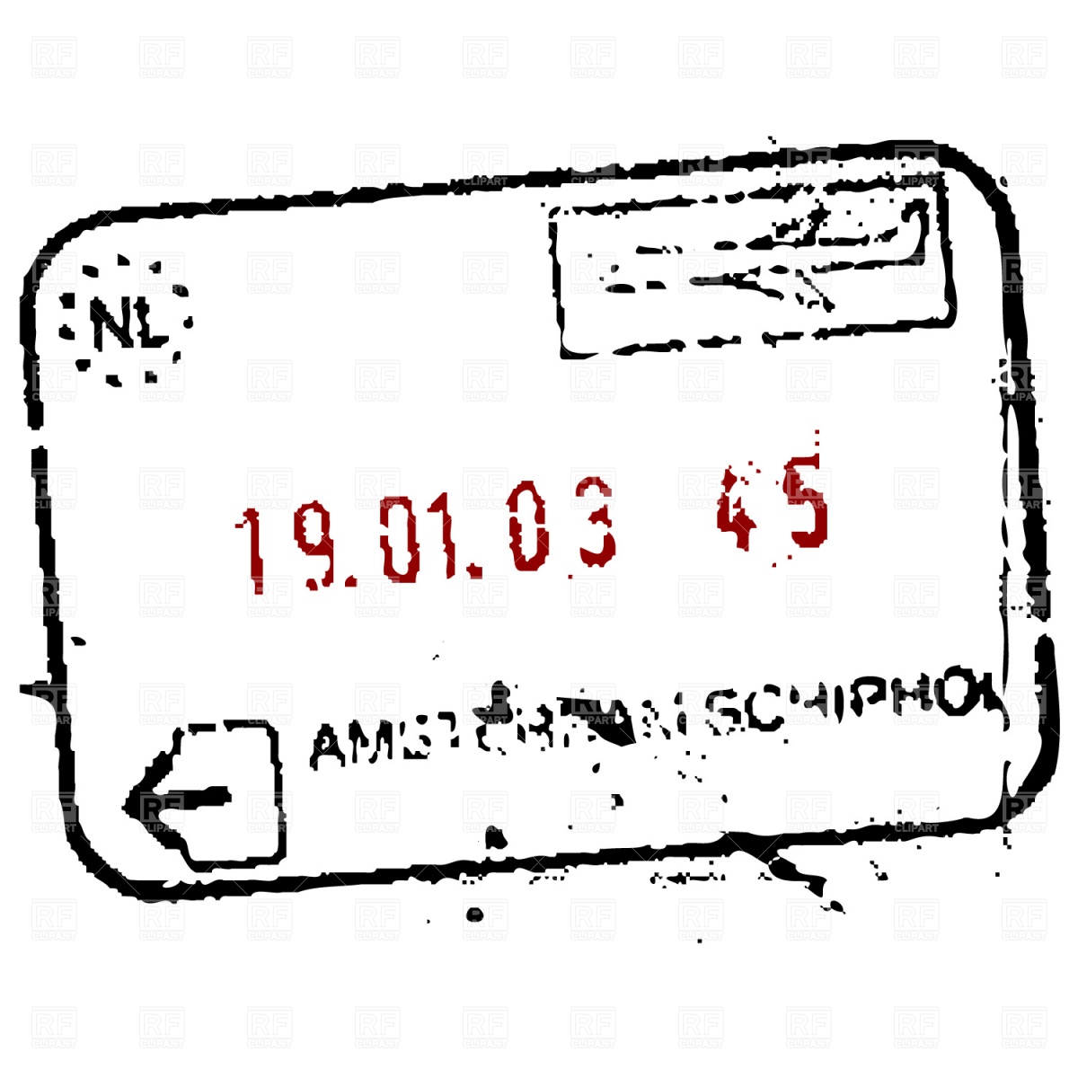 1200x1200 Passport Stamp Vector Image Of Signs, Symbols, Maps Prague