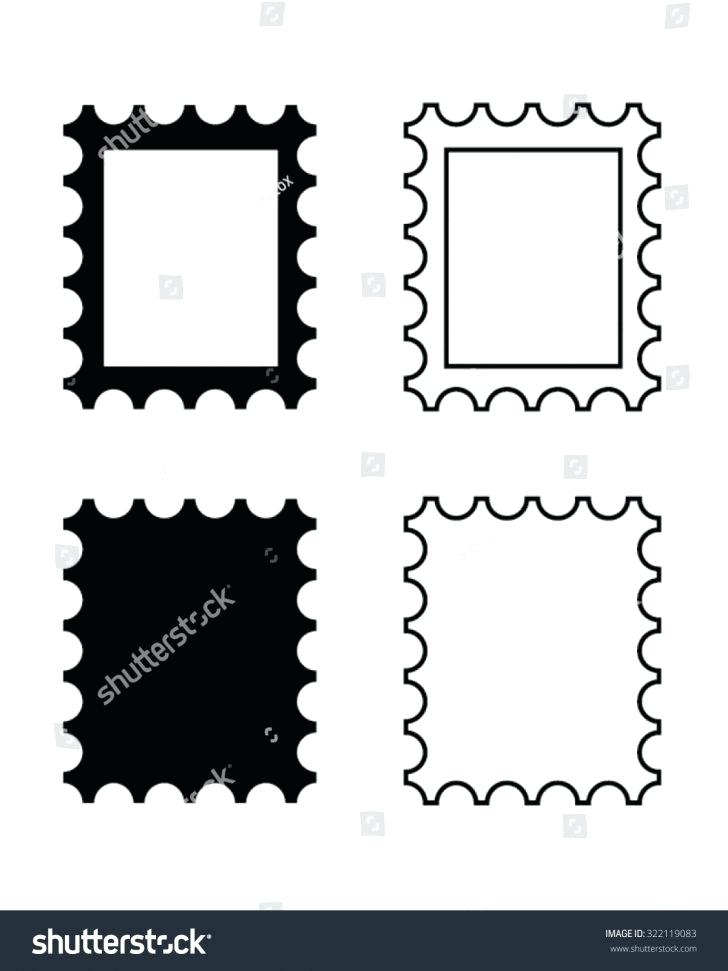 728x971 Postage Stamp Template Seal Templates Design Free Vector
