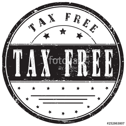 500x500 Tax Free Grunge St Vector Illustration Stock Image