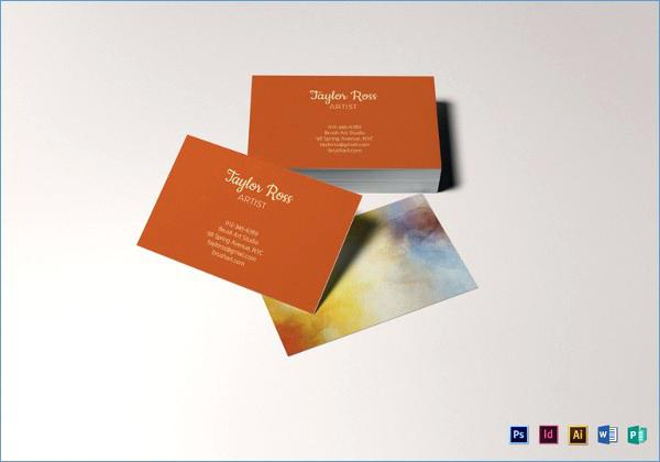 600x420 Standard Business Card Template Illustrator