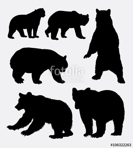 Bear Wild Animal Silhouette Good Use For Symbol, Logo, Web Icon 450x500 Bear Wild Animal Silhouette Good Use For Symbol, Logo, Web Icon