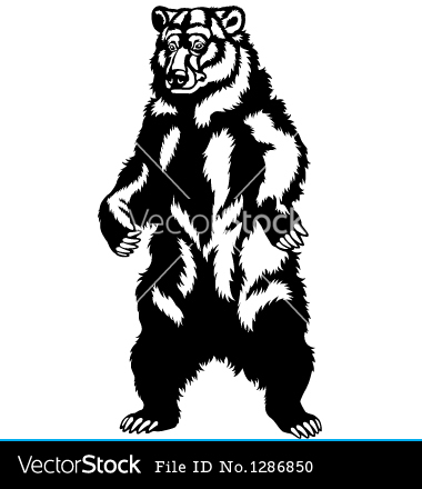 Vector Bear Standing Up Images 380x440 Vector Bear Standing Up Images