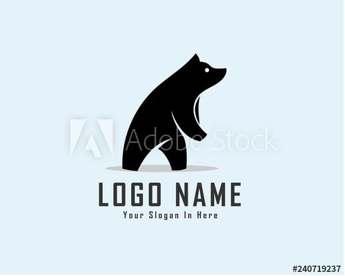 500x400 Standing Bear Logo Design Inspiration