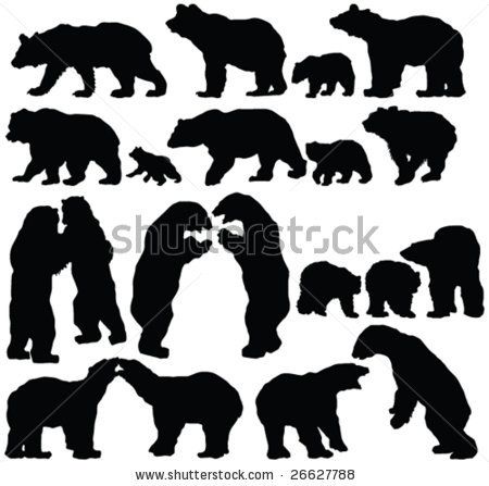 450x447 Bear Silhouette Clip Art Look At Clip Art Images