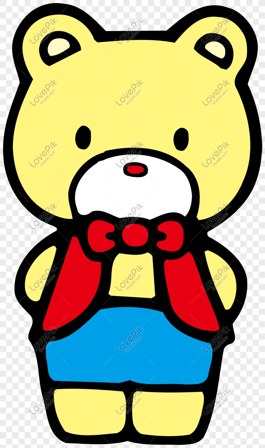 860x1451 Vector Hand Drawn Standing Bear Png Image Picture Free Download