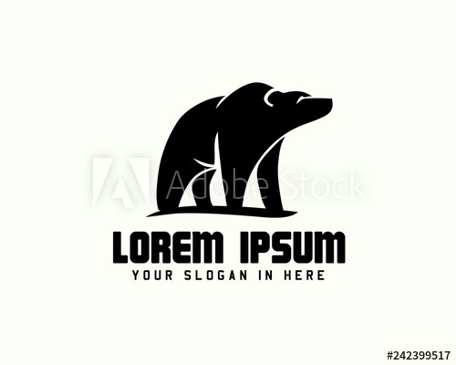 500x400 Elegant Standing Bear Logo Design Inspiration