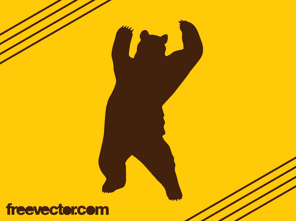 1024x765 Bear Silhouette Graphics Vector Art Graphics