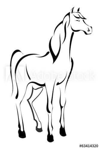 334x500 Tattoo Standing Horse