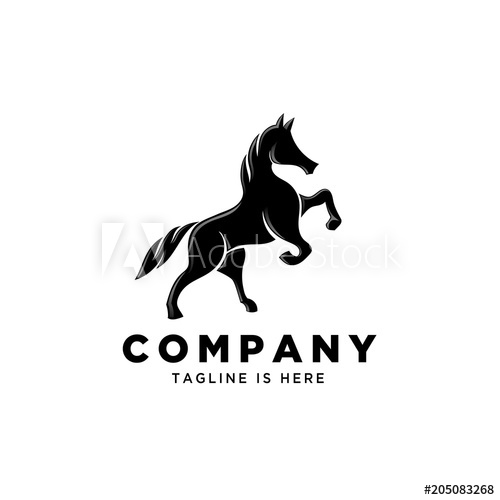 500x500 Elegant Standing Horse Logo