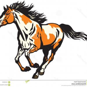 300x300 Cartoon Brown Standing Horse Pony Funny Soidergi