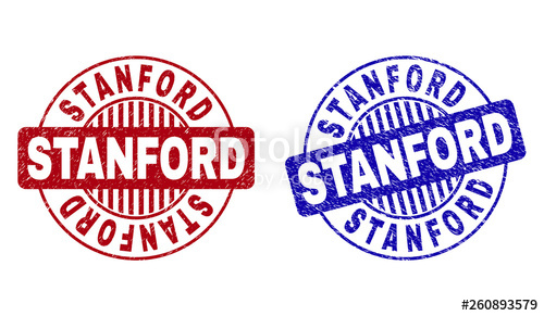 500x291 Grunge Stanford Round Stamp Seals Isolated On A White Background