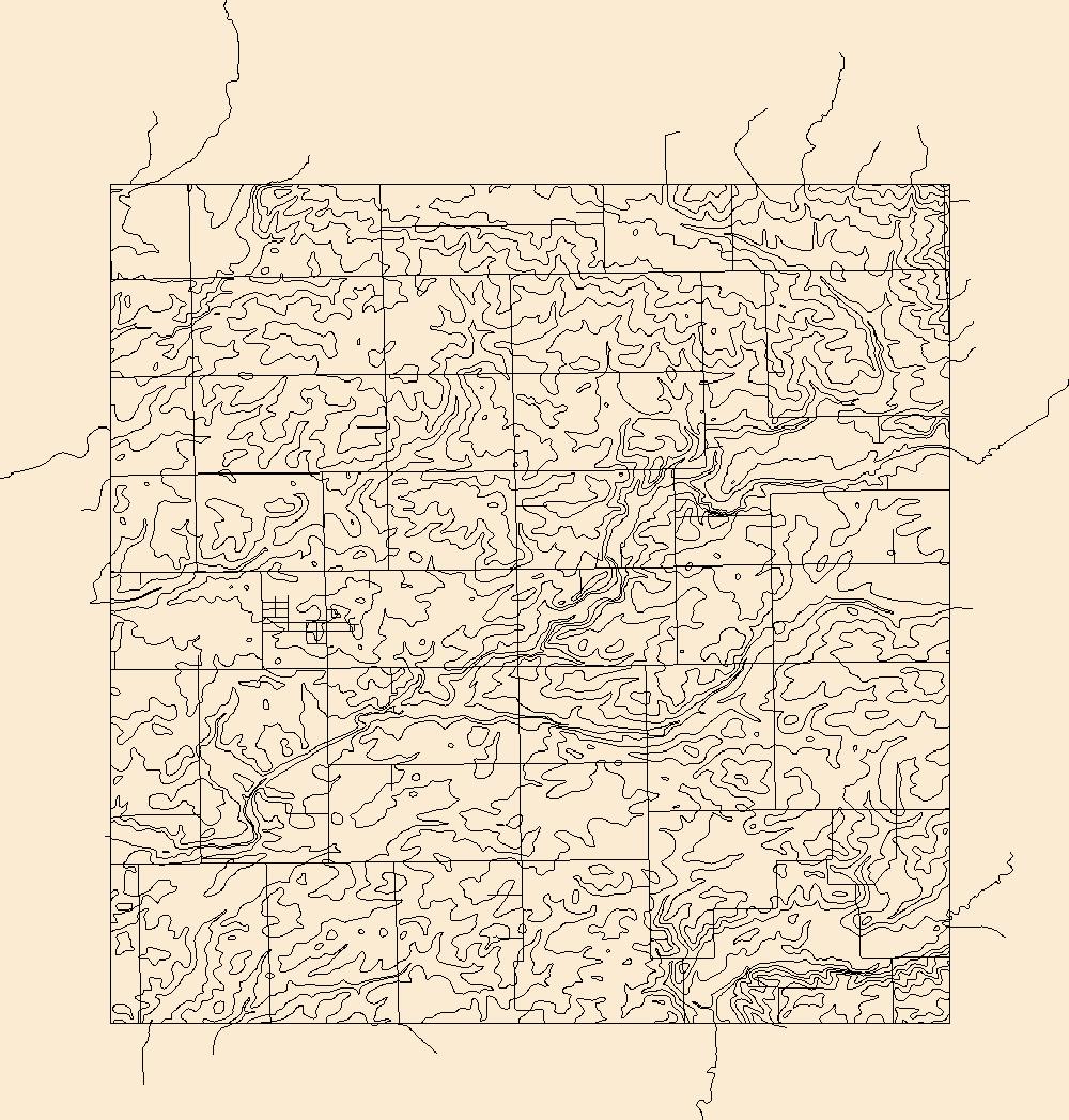 1000x1048 Usgs Topo Map Vector Data