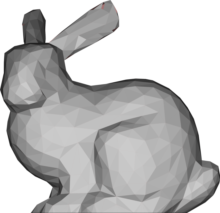 774x750 Mammal,black And White,stanford Bunny Clipart