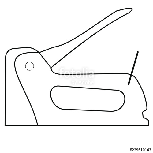500x500 Staple Gun Vector On White Background Stock Image And Royalty