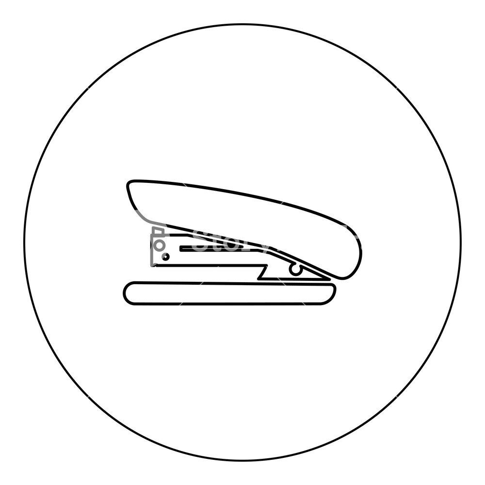 1000x1000 Stapler Icon Black Color In Circle Vector Illustration Isolated